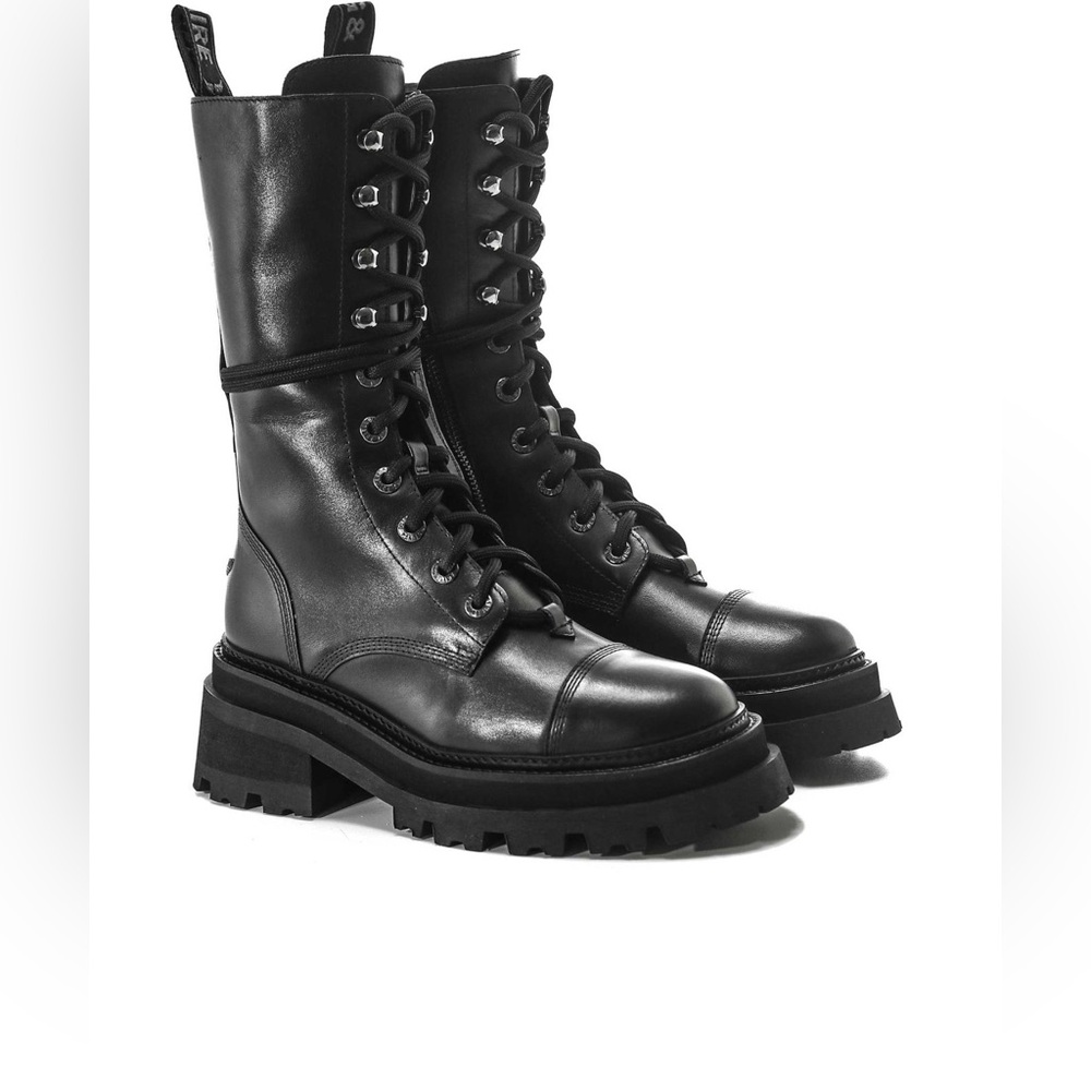 Zadig & Voltaire Women's Ride Block Heel High Ankle Boots size 39 (US 8) Black - Picture 6 of 14